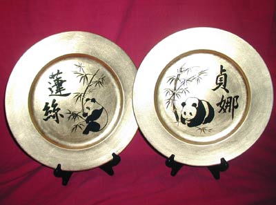 Bamboo name plates